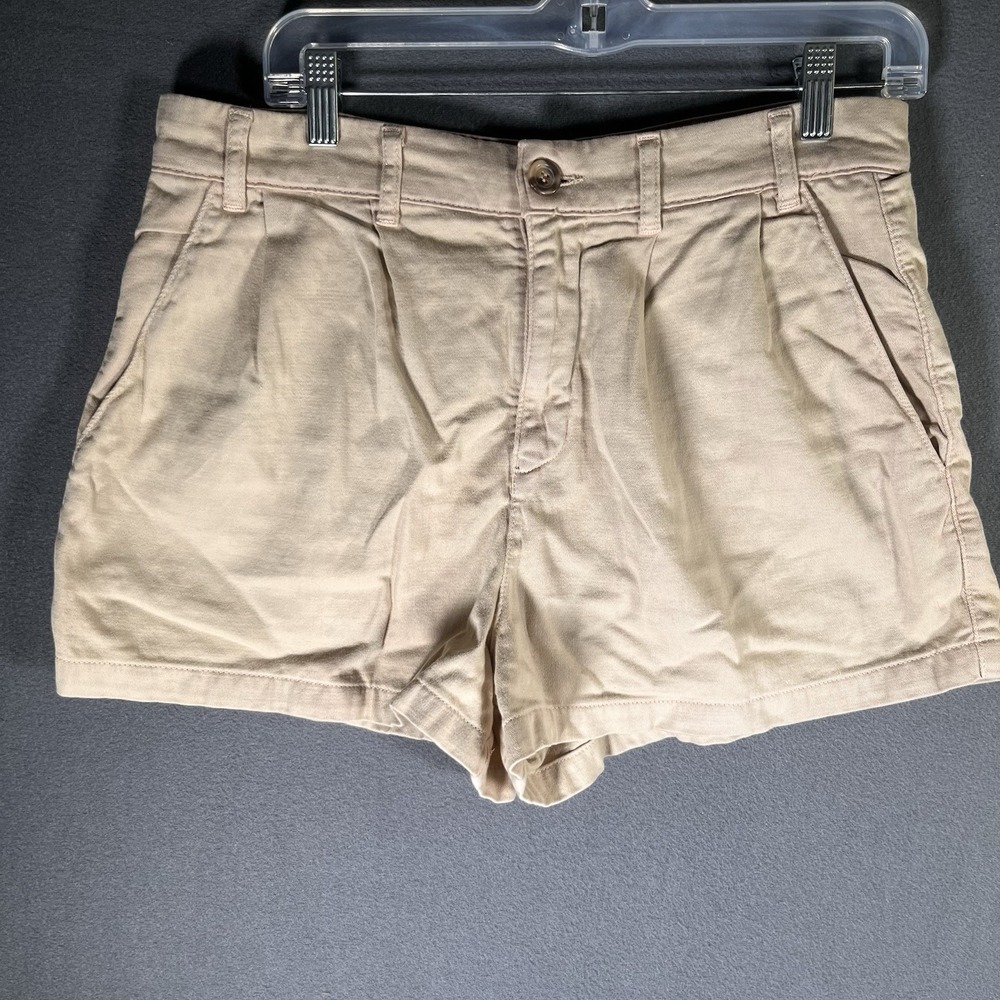 Free People Shorts Size 4 Khaki Brown Beige Pleated